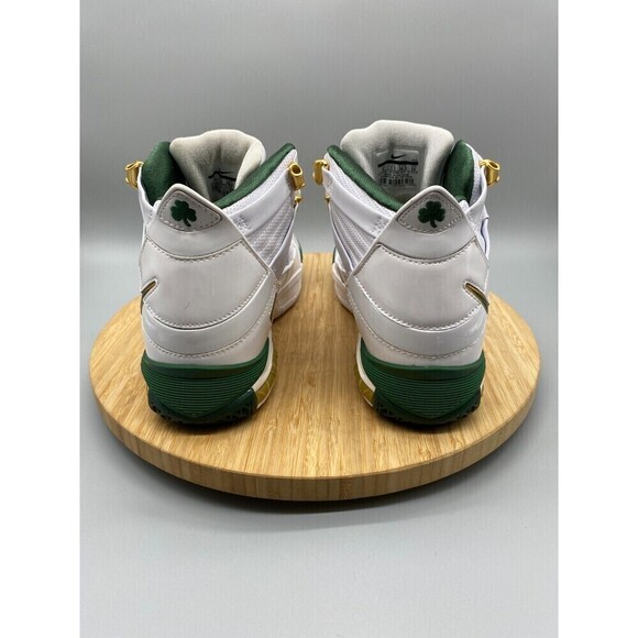 Nike Shoes Mens Size 6 White Green Gold LeBron 3 Sneaker Lace Up Mid AO2434-102